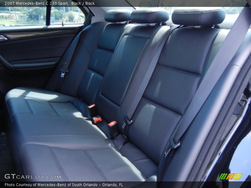 Black / Black 2007 Mercedes-Benz C 230 Sport