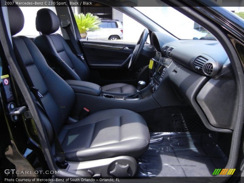 Black / Black 2007 Mercedes-Benz C 230 Sport