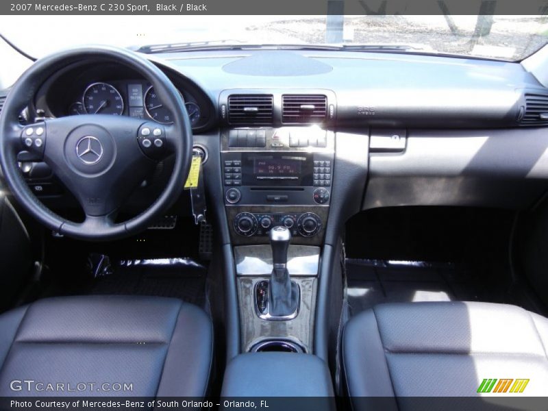 Black / Black 2007 Mercedes-Benz C 230 Sport