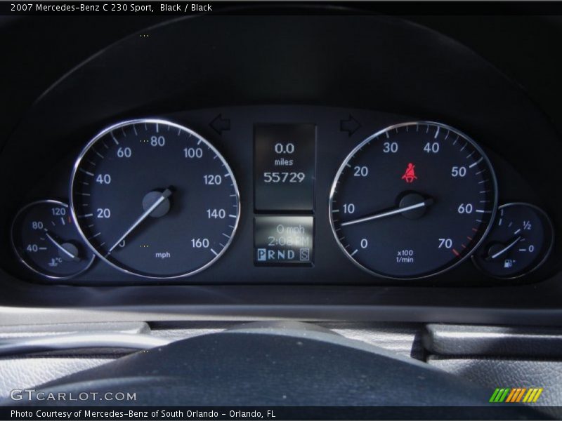 Black / Black 2007 Mercedes-Benz C 230 Sport