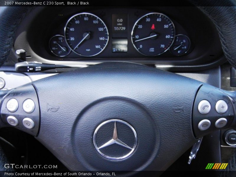 Black / Black 2007 Mercedes-Benz C 230 Sport