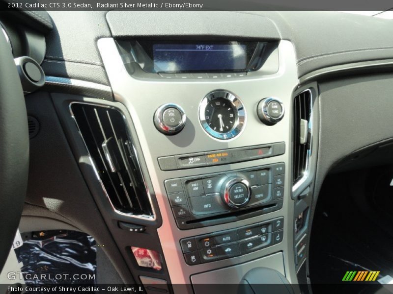 Controls of 2012 CTS 3.0 Sedan