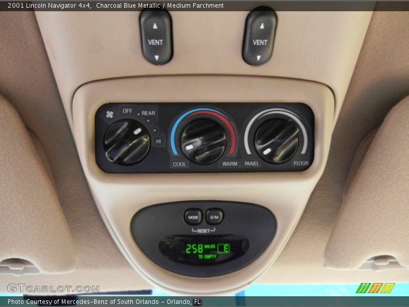 Controls of 2001 Navigator 4x4