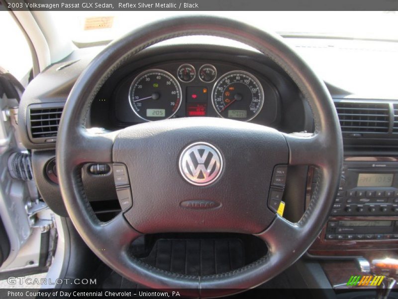 Reflex Silver Metallic / Black 2003 Volkswagen Passat GLX Sedan