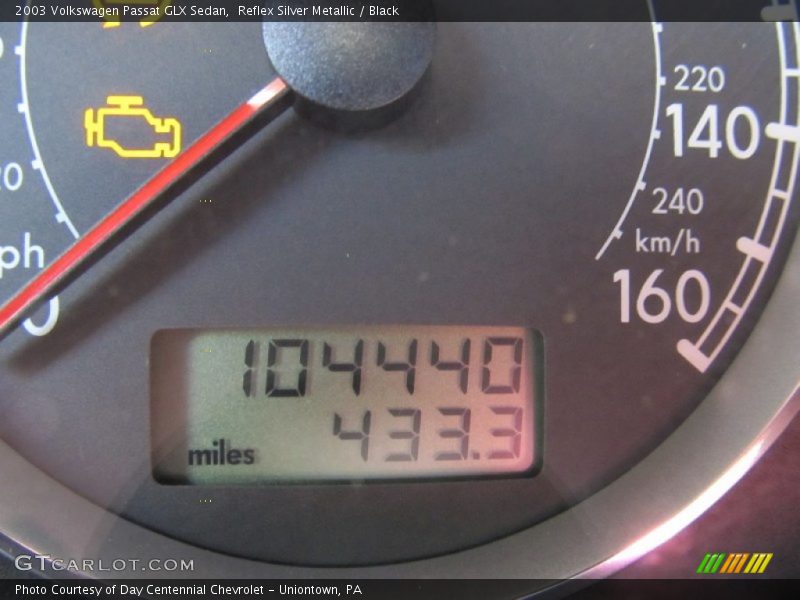 Reflex Silver Metallic / Black 2003 Volkswagen Passat GLX Sedan