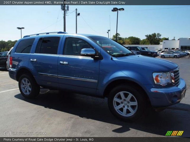 Marine Blue Pearl / Dark Slate Gray/Light Slate Gray 2007 Chrysler Aspen Limited 4WD