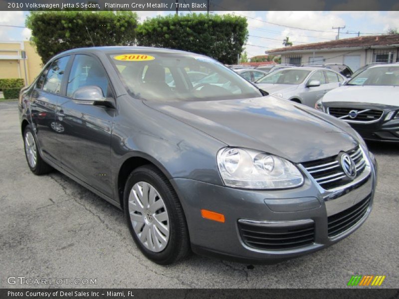 Platinum Grey Metallic / Titan Black 2010 Volkswagen Jetta S Sedan