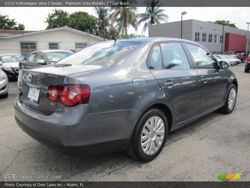 Platinum Grey Metallic / Titan Black 2010 Volkswagen Jetta S Sedan