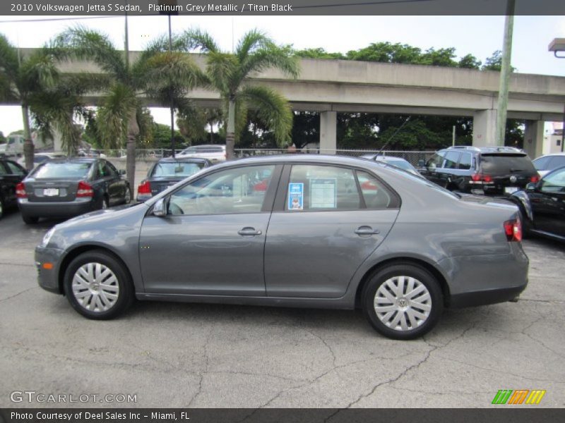 Platinum Grey Metallic / Titan Black 2010 Volkswagen Jetta S Sedan