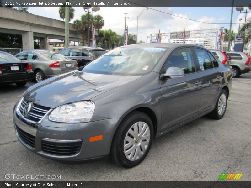 Platinum Grey Metallic / Titan Black 2010 Volkswagen Jetta S Sedan
