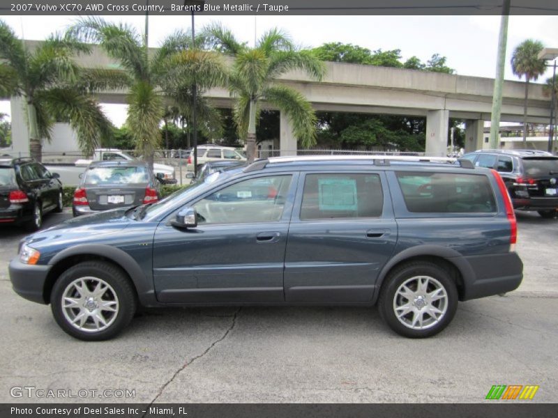 Barents Blue Metallic / Taupe 2007 Volvo XC70 AWD Cross Country