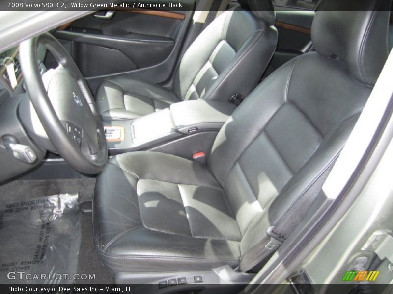 Willow Green Metallic / Anthracite Black 2008 Volvo S80 3.2