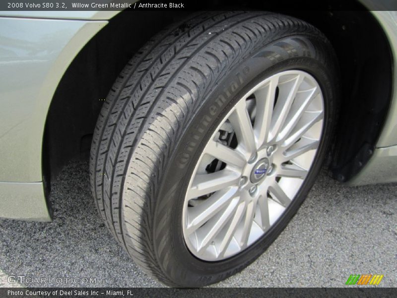 Willow Green Metallic / Anthracite Black 2008 Volvo S80 3.2