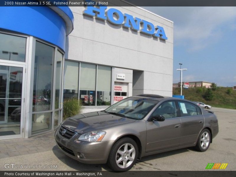 Polished Pewter Metallic / Blond 2003 Nissan Altima 3.5 SE