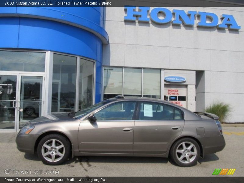Polished Pewter Metallic / Blond 2003 Nissan Altima 3.5 SE