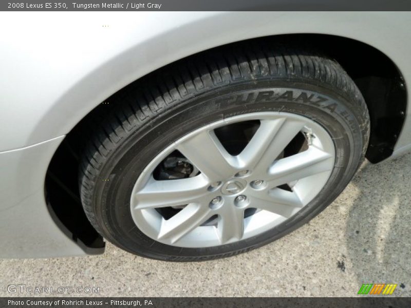 Tungsten Metallic / Light Gray 2008 Lexus ES 350