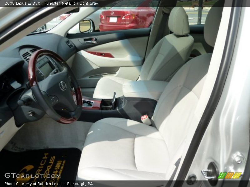 Tungsten Metallic / Light Gray 2008 Lexus ES 350