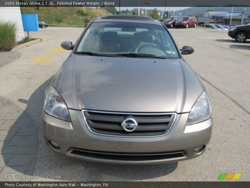 Polished Pewter Metallic / Blond 2003 Nissan Altima 3.5 SE