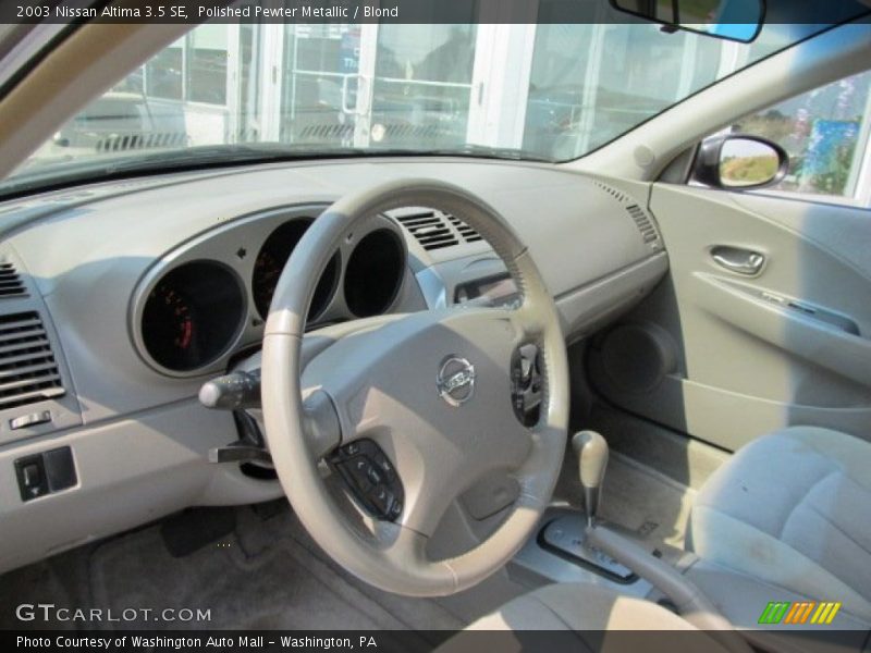 Polished Pewter Metallic / Blond 2003 Nissan Altima 3.5 SE
