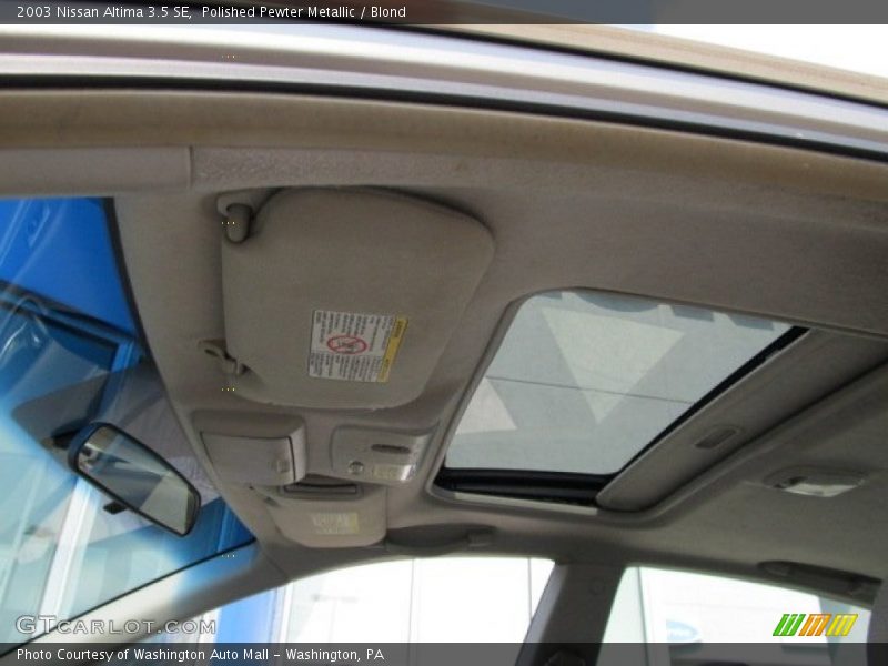 Polished Pewter Metallic / Blond 2003 Nissan Altima 3.5 SE