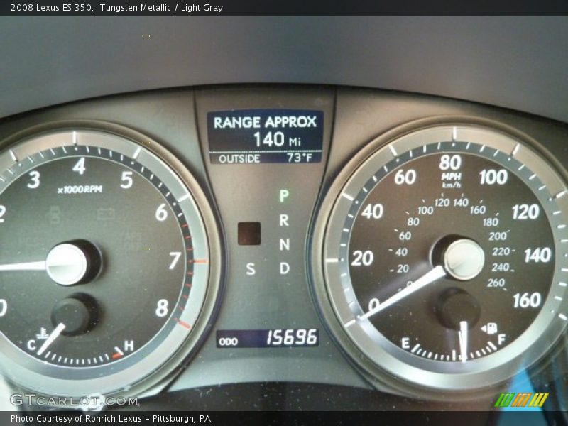 Tungsten Metallic / Light Gray 2008 Lexus ES 350