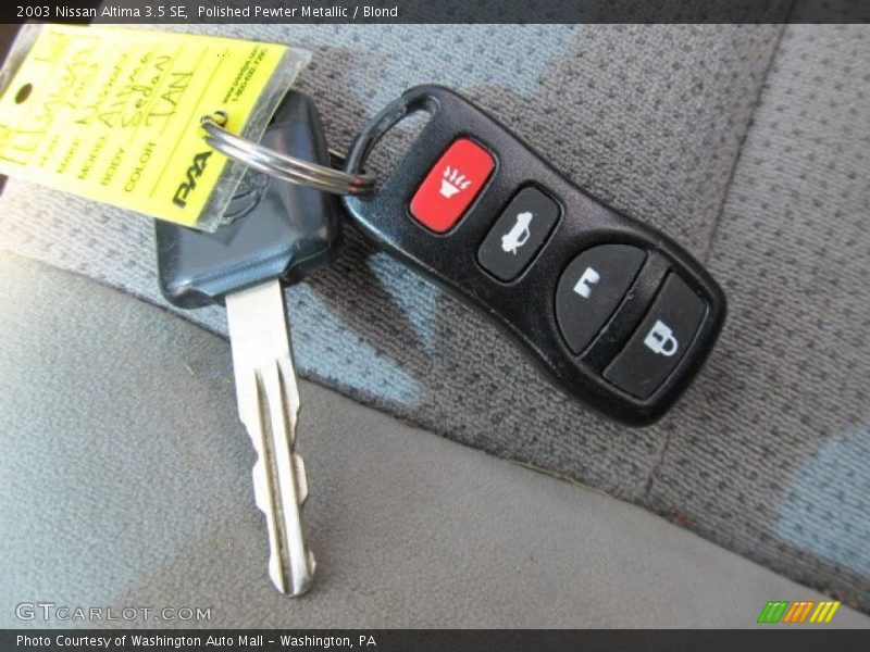 Polished Pewter Metallic / Blond 2003 Nissan Altima 3.5 SE