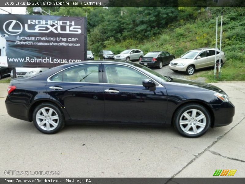 Black Sapphire Pearl / Cashmere 2009 Lexus ES 350