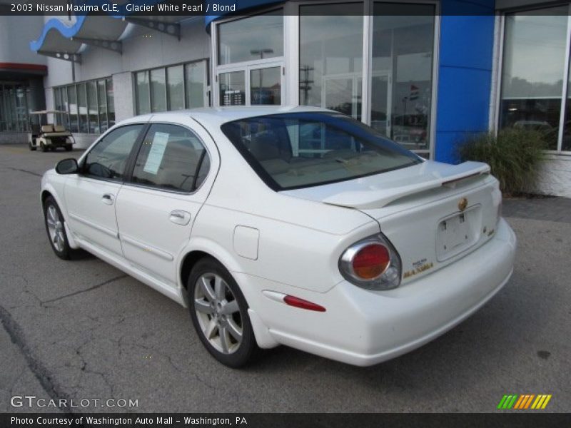 Glacier White Pearl / Blond 2003 Nissan Maxima GLE