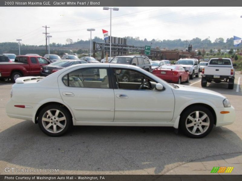 Glacier White Pearl / Blond 2003 Nissan Maxima GLE