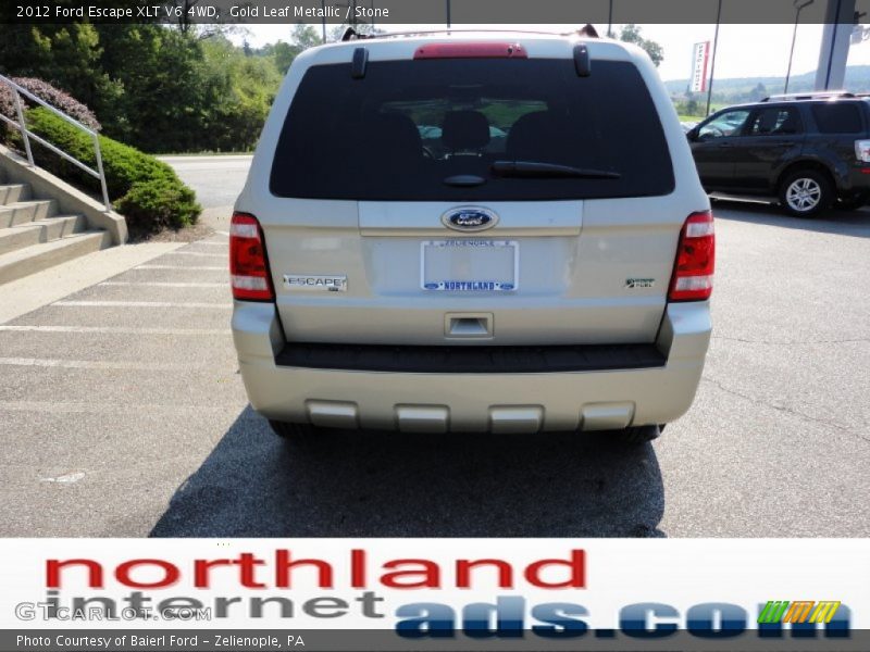 Gold Leaf Metallic / Stone 2012 Ford Escape XLT V6 4WD
