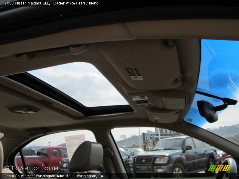 Glacier White Pearl / Blond 2003 Nissan Maxima GLE