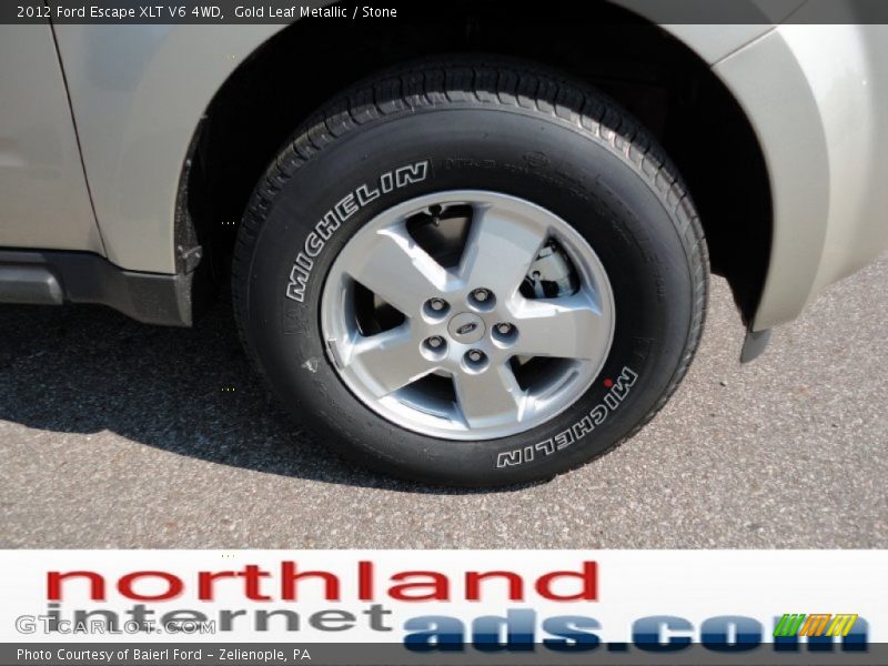 Gold Leaf Metallic / Stone 2012 Ford Escape XLT V6 4WD