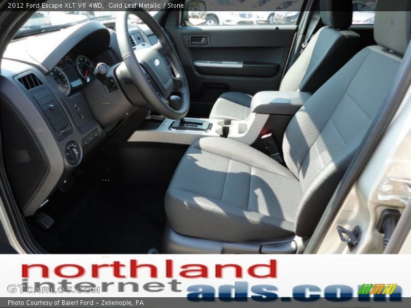 Gold Leaf Metallic / Stone 2012 Ford Escape XLT V6 4WD