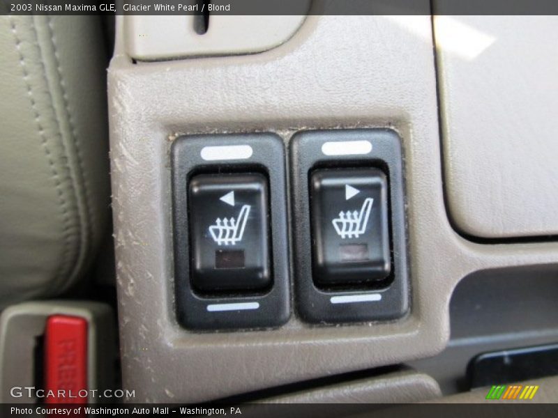 Glacier White Pearl / Blond 2003 Nissan Maxima GLE