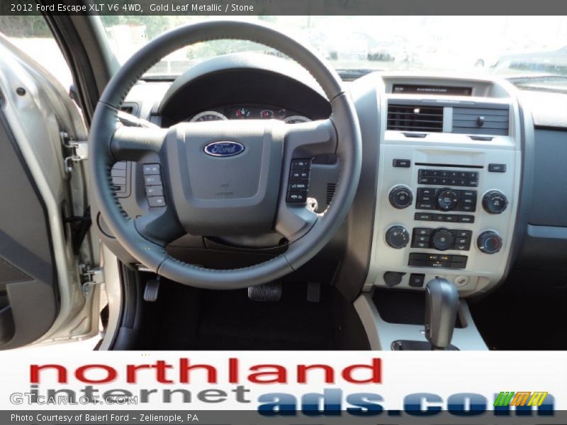 Gold Leaf Metallic / Stone 2012 Ford Escape XLT V6 4WD