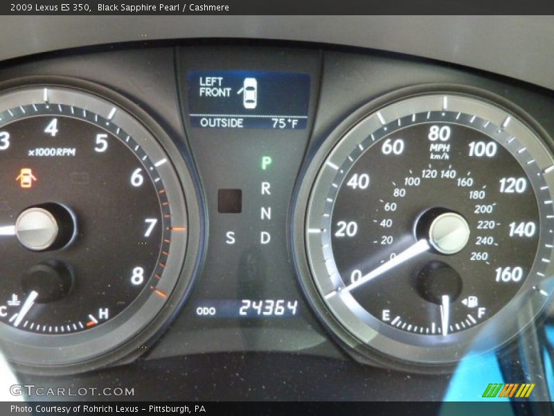 Black Sapphire Pearl / Cashmere 2009 Lexus ES 350
