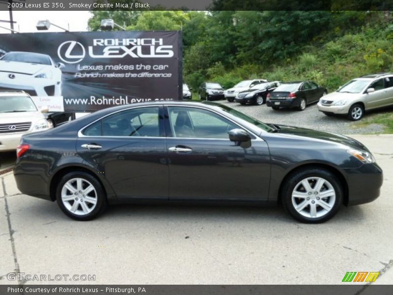 Smokey Granite Mica / Black 2009 Lexus ES 350