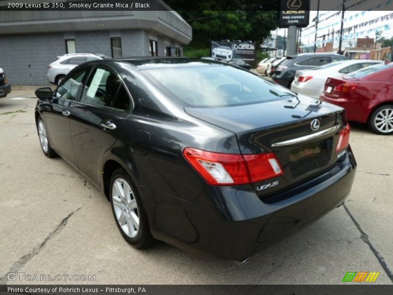 Smokey Granite Mica / Black 2009 Lexus ES 350