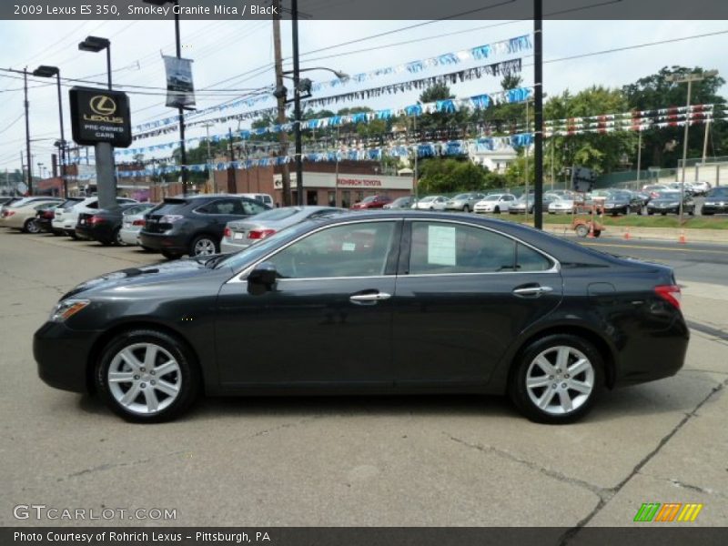 Smokey Granite Mica / Black 2009 Lexus ES 350
