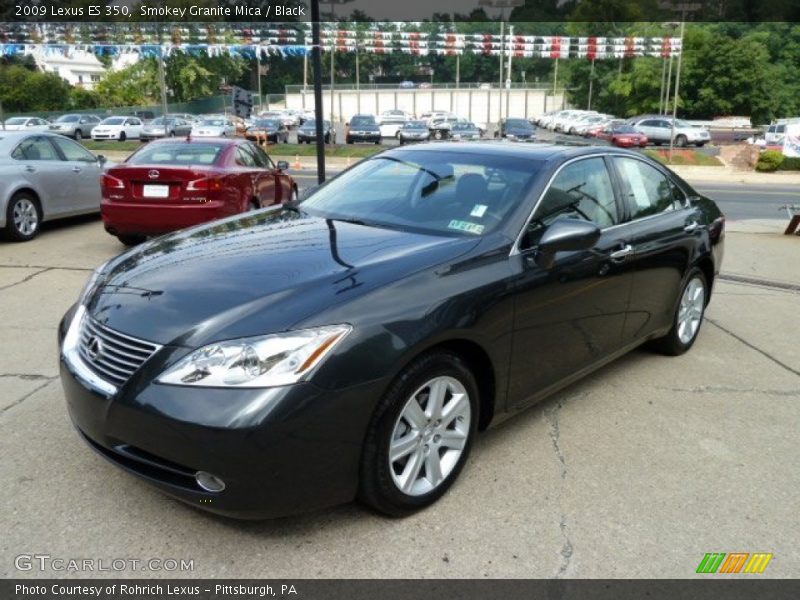 Smokey Granite Mica / Black 2009 Lexus ES 350