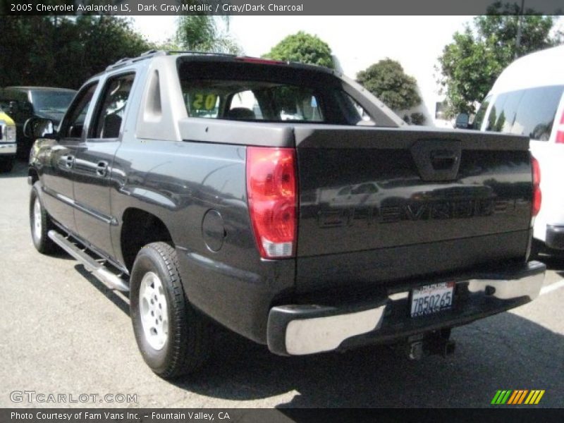 Dark Gray Metallic / Gray/Dark Charcoal 2005 Chevrolet Avalanche LS