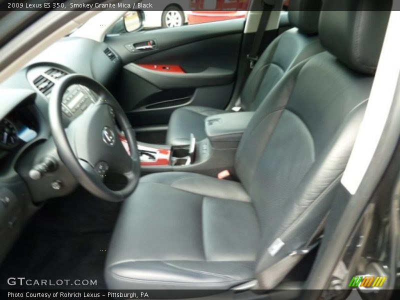 Smokey Granite Mica / Black 2009 Lexus ES 350