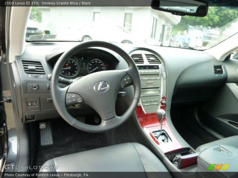 Smokey Granite Mica / Black 2009 Lexus ES 350