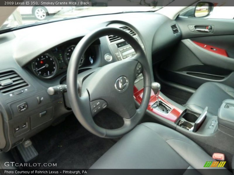 Smokey Granite Mica / Black 2009 Lexus ES 350