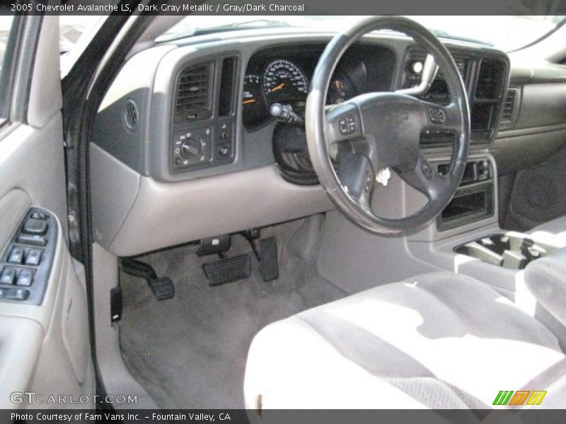 Dark Gray Metallic / Gray/Dark Charcoal 2005 Chevrolet Avalanche LS