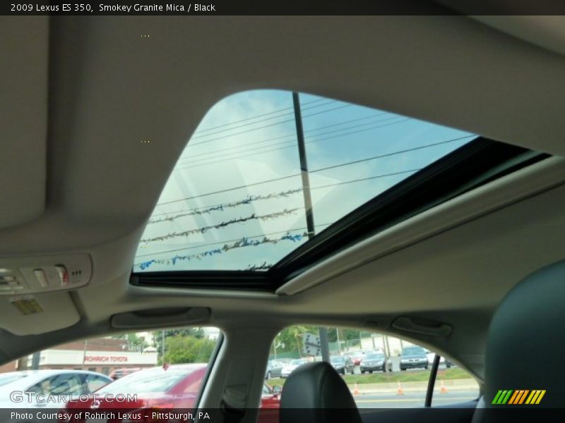 Smokey Granite Mica / Black 2009 Lexus ES 350