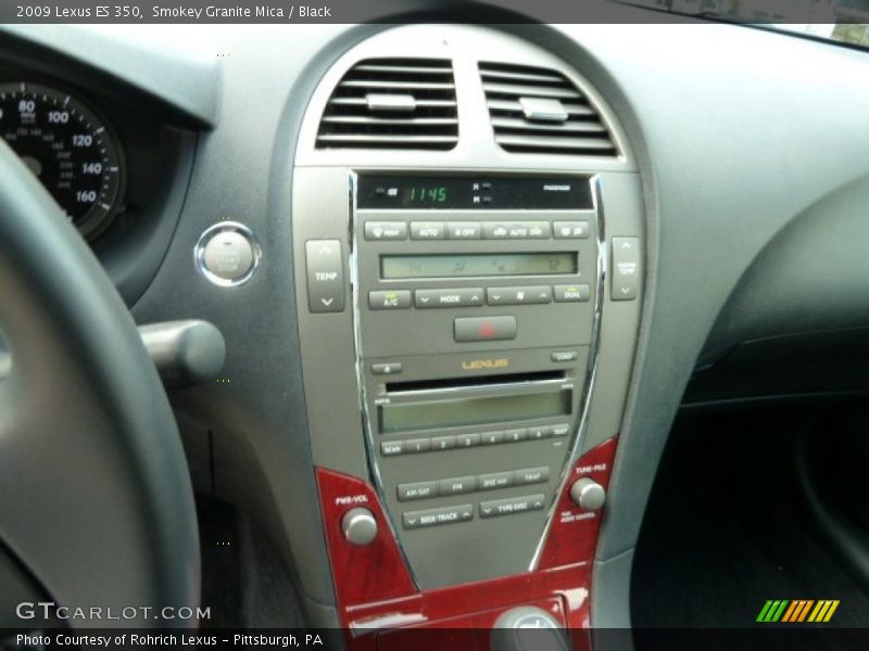 Smokey Granite Mica / Black 2009 Lexus ES 350