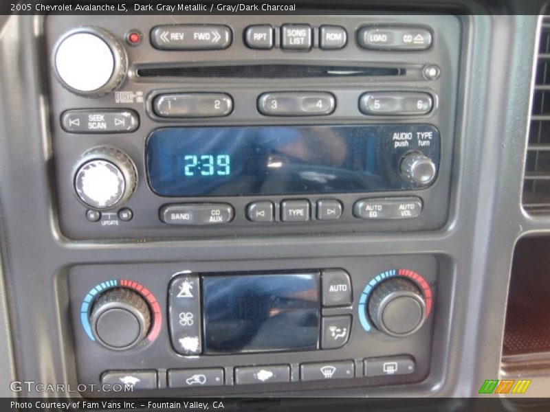 Dark Gray Metallic / Gray/Dark Charcoal 2005 Chevrolet Avalanche LS