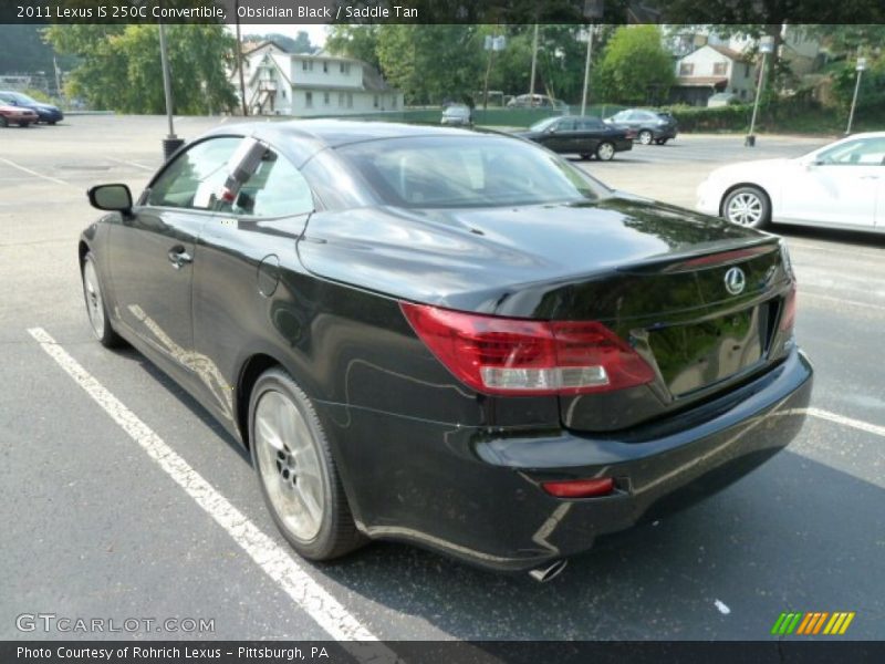 Obsidian Black / Saddle Tan 2011 Lexus IS 250C Convertible