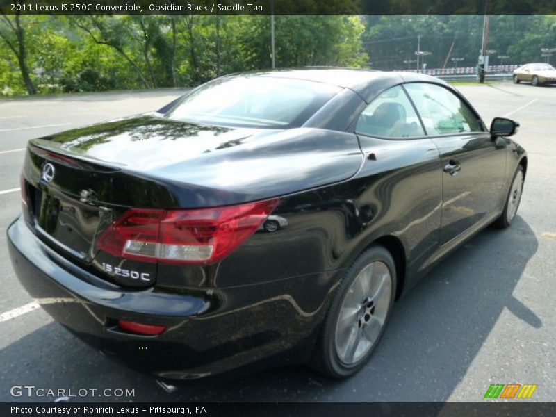 Obsidian Black / Saddle Tan 2011 Lexus IS 250C Convertible